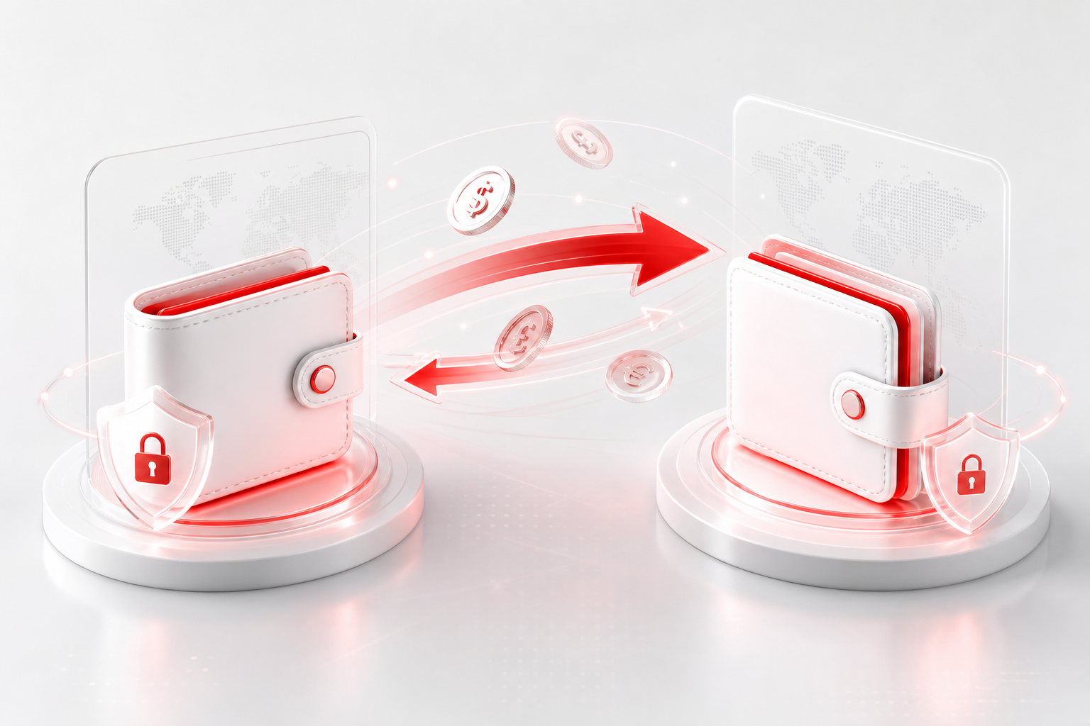 Illustration de transfert d'argent